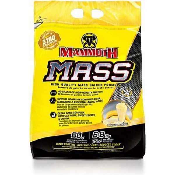 Interactive nutrition Mammoth 2500 - Weight Gainer / Mass Gainer - Banaan - 6800 gram (21 shakes)