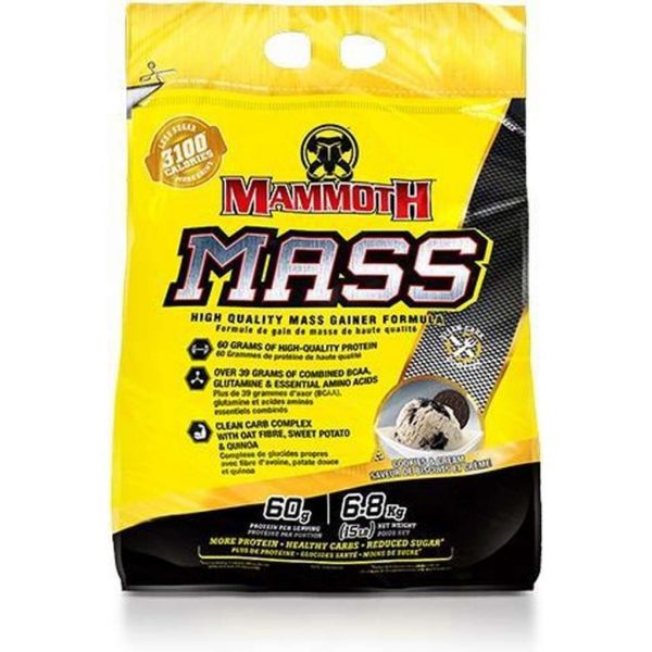 Interactive nutrition Mammoth 2500 - Weight Gainer / Mass Gainer - Cookies en Cream - 6800 gram (21 shakes)