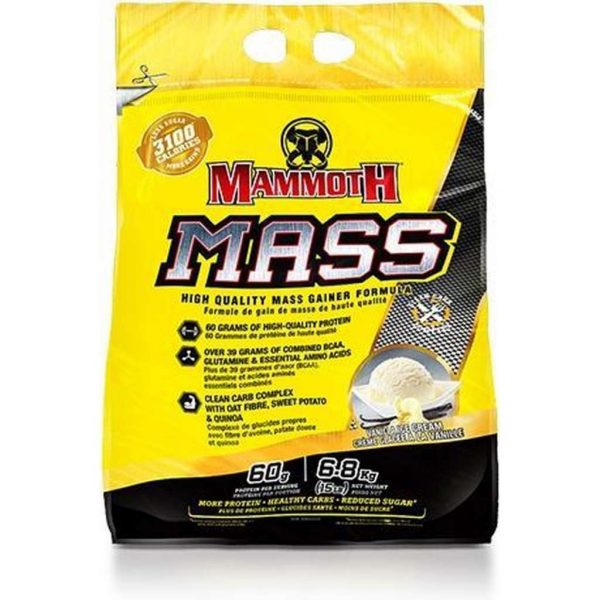 Interactive nutrition Mammoth 2500 - Weight Gainer / Mass Gainer - Vanille - 6800 gram (21 shakes)