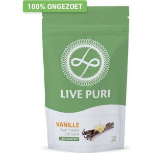 Live Puri Vanille eiwitpoeder - 100% ongezoet - Eiwitshake vanille - whey caseinate protein