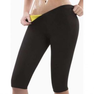 Maat XL Afslankbroek Buik/Billen/Benen - Gele Thermische Sauna Broek - Afvalbroek - Hypoallergene Sportbroek - Onderlichaam Afval Hulpmiddel - Sauna Zweetband - Unisex