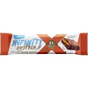 Max Sport Infinity Bar - Eiwitreep - Protein Bar - Magnesium - 31% eiwit - Doos (12 stuks) - Chocolade Hazelnoot