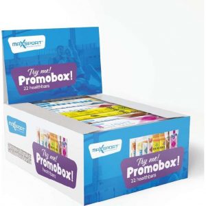 Max Sport MultiBox - Eiwitreep - Proteïne - Collageen - Biologische Energierepen - Glutenvrij - Doos (22 repen)