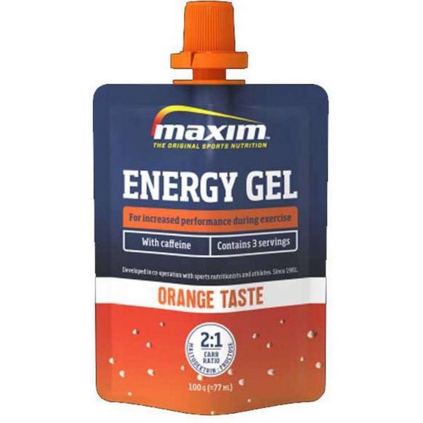 Maxim Energy Gel Orange and Caffeine 100 g - 24 stuks