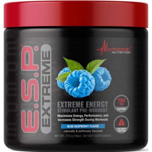 Metabolic Nutrition - Extreme 275g - PreWorkout - Blue Raspberry