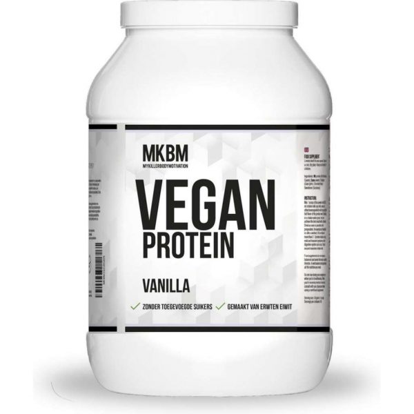 MKBM Vegan Protein - Veganistische Eiwitshake / Proteïnepoeder van Fajah Lourens - 1 KG - Vanilla