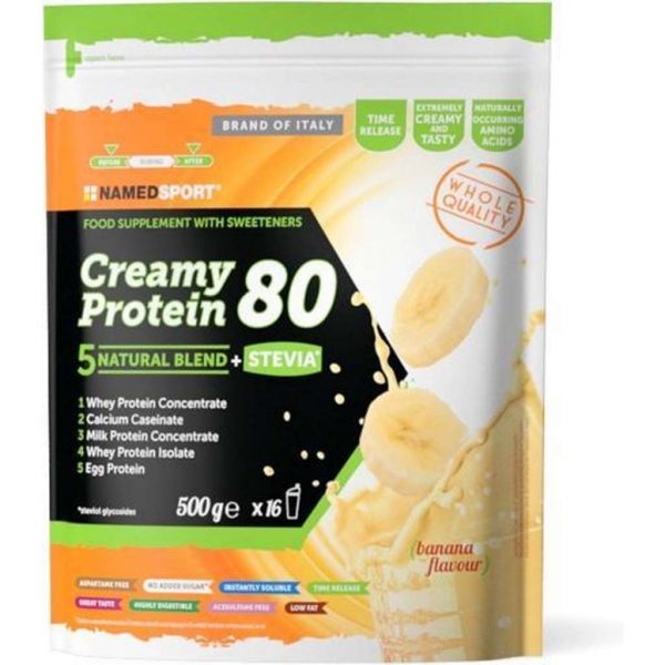 Namedsport Creamy Protein 80 500 gr Banaan