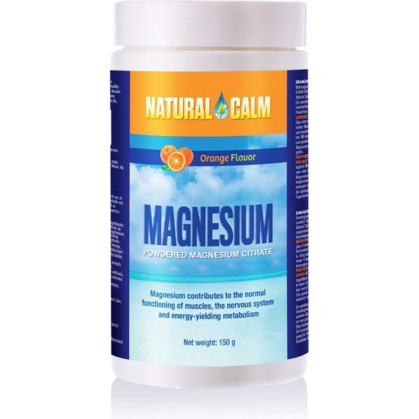 Natural Calm Orange magnesium poeder 150 gram