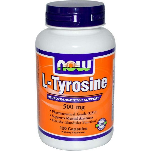 Now Foods, L-Tyrosine, 500 mg, 120 Capsules