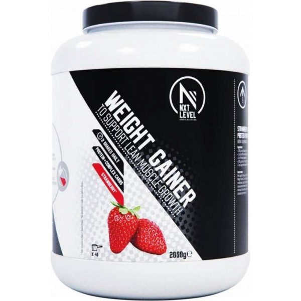 NXT Level Weight Gainer - Aardbei - 2kg - Gewichtstoename