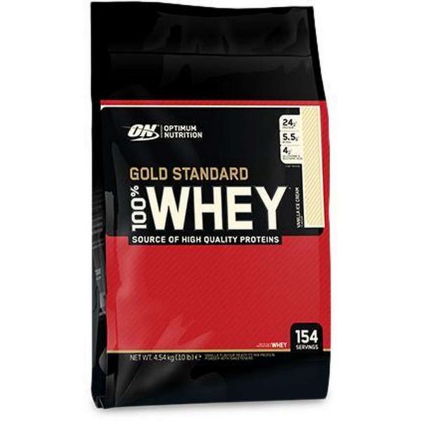 Optimum Nutrition 100% Whey Protein - Eiwitpoeder / Eiwitshake - 4540 gram - Double Rich Chocolade