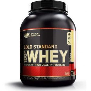 Optimum Nutrition Gold Standard 100% Whey Protein - Eiwitpoeder  - Eiwitpoeder / Proteine Shake - French Vanille - 2270 gram (73 shakes)