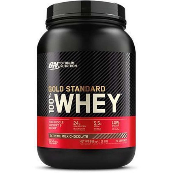 Optimum Nutrition Gold Standard 100% Whey Protein - Eiwitpoeder  - Eiwitshake / Proteine Shake - Extreme Milk Chocolate - 908 gram (30 shakes)