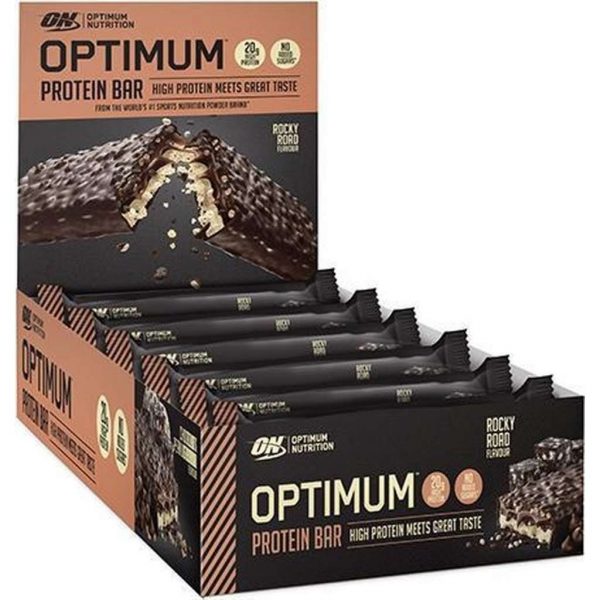 Optimum Nutrition - Proteïne Repen -  Rocky Road - 10 eiwitrepen