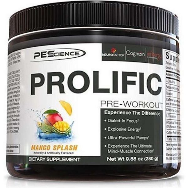 PES PROLIFIC PRE-WORKOUT - MANGO - 40 DOSERINGEN