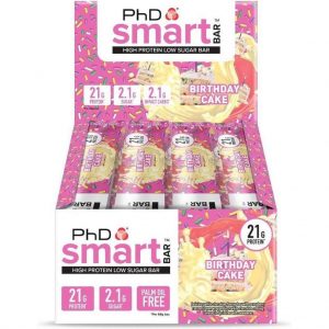 PhD - Smart Bar - Birthday Cake (12x64g)