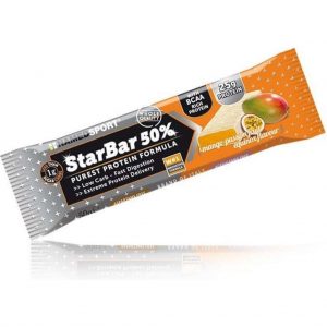 Proteinbar NAMEDSPORT Starbar 50% protein Mango Passion Fruit - Doos van 24 stuks