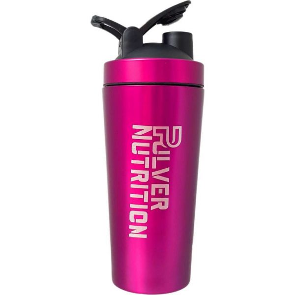 Pulvernutrition RVS Shakebeker - Proteine Shaker - BPA vrij - 700ml/1000ml - Roze - Thermo