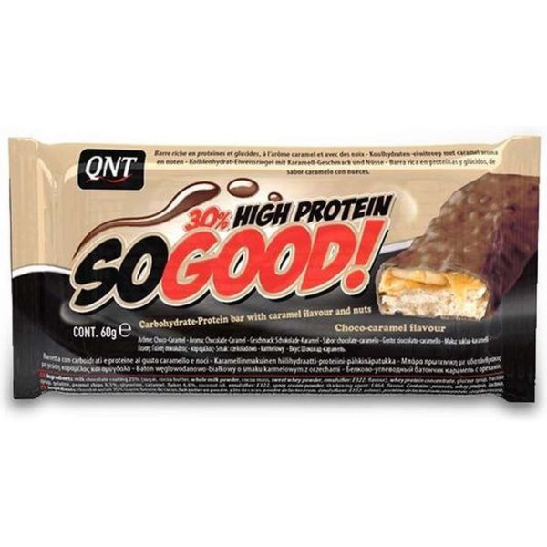 QNT SOGOOD 30% High Protein Bar 15x60g Choco-Caramel