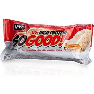 QNT SOGOOD 30% High Protein Bar 15x60g White Choco-Caramel