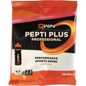 QWIN PeptiPlus - Sportdrank poeder - Pink Grapefruit 10x38g