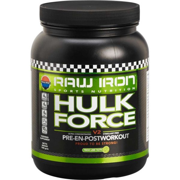 RAW IRON HULK FORCE pre-workout -limoen-