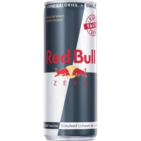 Red Bull ZERO Energy drink zero calories Tray 24 Blikjes 25cl