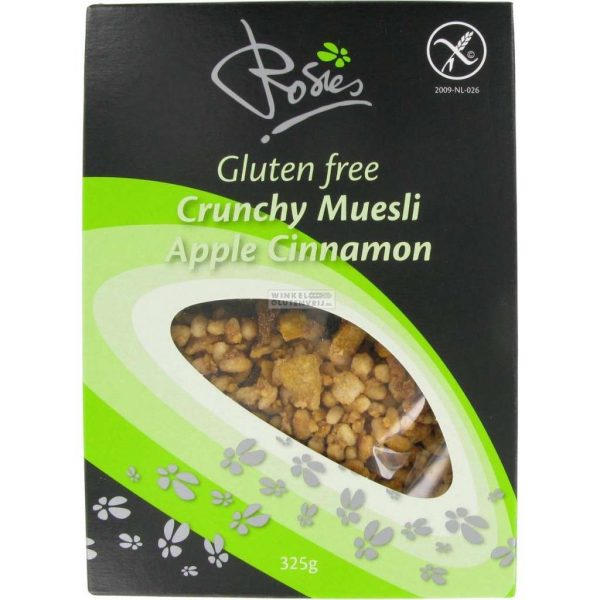 Rosies Crunchy Muesli (Gluten Vrij) - 325 gram - Apple Cinnamon