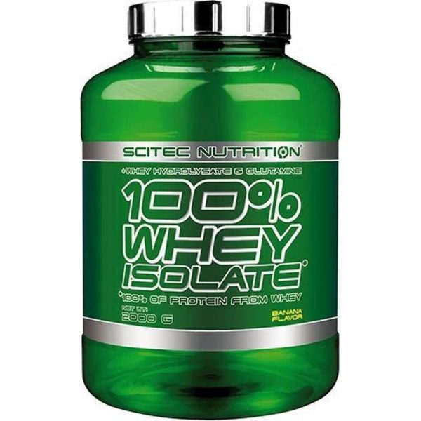 Scitec Nutrition - 100% Whey Isolate Protein met extra Glutamine - 2000 g - Banana