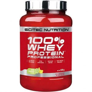 Scitec Nutrition - 100% Whey Protein Professional - With Extra Key Aminos and Digestive Enzymes - 920 g - Kiwi-Banana - Kiwi-Banaan