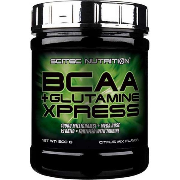 Scitec Nutrition - BCAA + Glutamine Xpress - 300 gram - 25 porties - poeder - Citrus mix Smaak