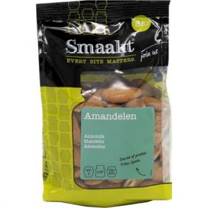 Smaakt Biologische Amandelen (Doos van 8 verpakkingen van 200 gram)