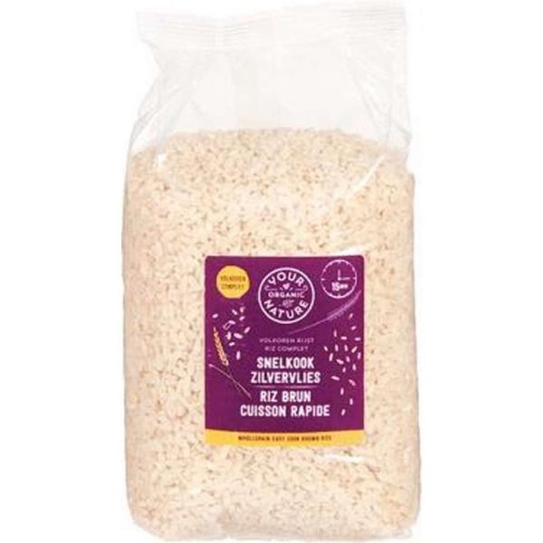 Snelkook zilvervliesrijst 800 gram Your Organic Nature - Biologisch