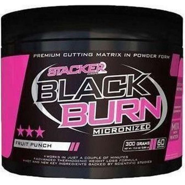 Stacker 2 Black Burn Micronized 300gr (60 servings)-Orange