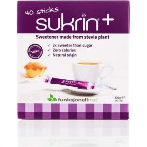 Sukrin+ Sticks (40 stuks) - Bevat Erythritol - 100% Natuurlijke suikervervanger - 2x zo zoet als gewone suiker