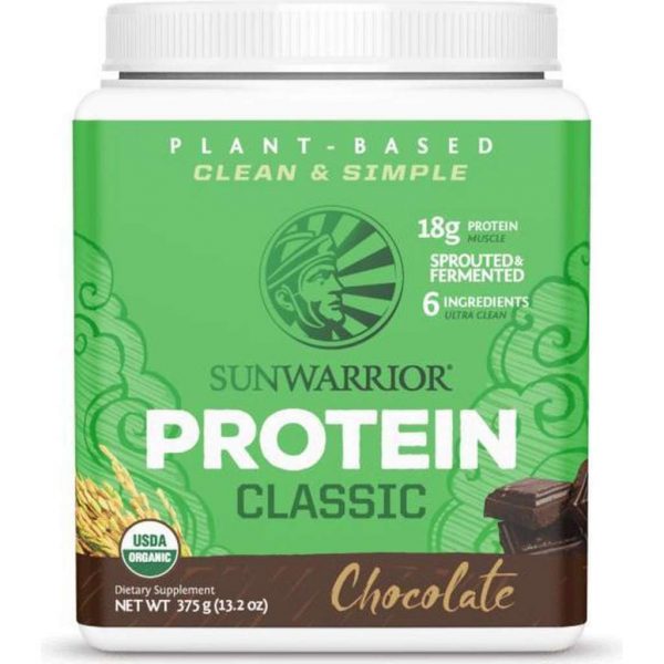 Sunwarrior Classic Proteïne Chocolade - 375 gram