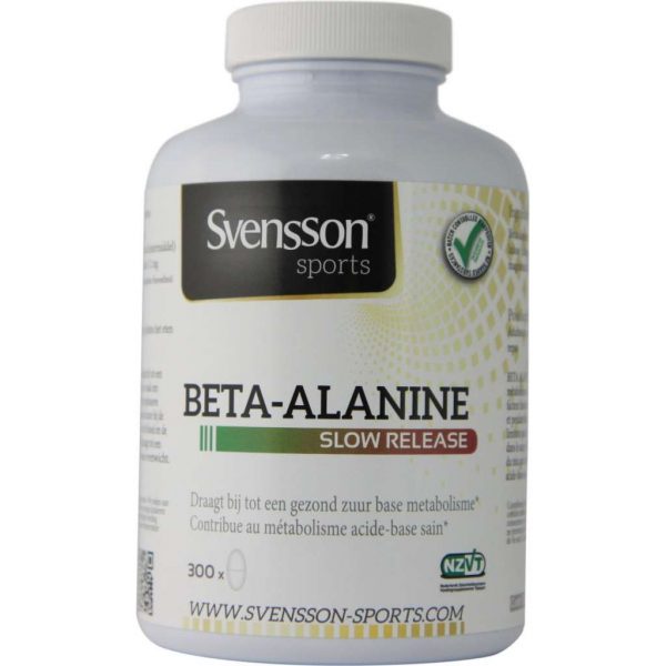 Svensson Beta Alanine - Tested supplement - 300 tabletten slow release - Verzuring spieren