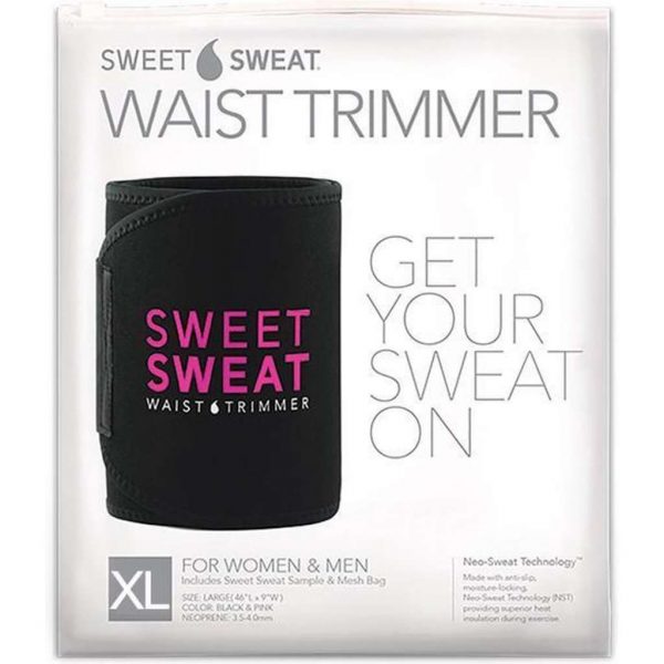 Sweet Sweat Waist Trimmer - Waist Trainer - Afslankband - Waist Shaper - Sauna Belt Roze | Size: XL