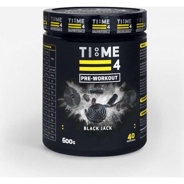 TIME 4 NUTRITION PRE- WORKOUT - 600g - BLACK JACK