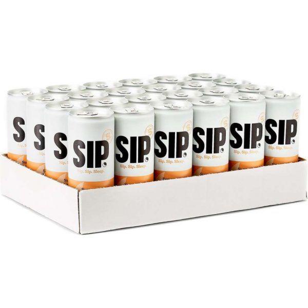 Tray SIP.Sleep (24x250ml) slaap beter slapen slapeloosheid energy drink energiedrank slaapproblemen volwassenen slaapstoornissen slecht slapen sportdrinks sportdranken