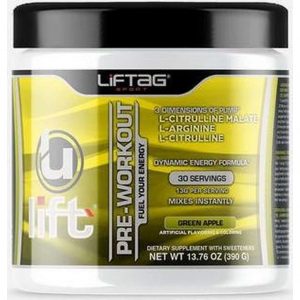 Ulift Pre-workout - 390 Gram (30 Doseringen) - Green Apple