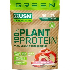 USN | 100% PLANT PROTEIN | GREENS | VEGAN | AARDBEI - Plantaardige eiwit - Proteïne Poeder - Proteïne Shake