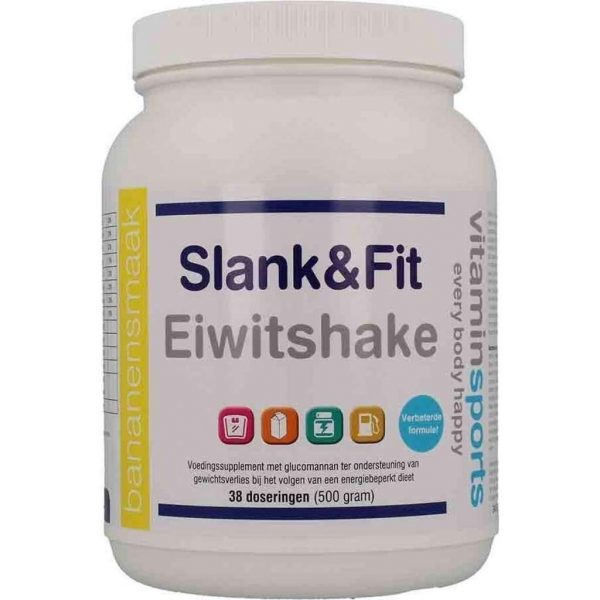 Vitaminstore  - Slank & Fit Eiwitshake - 500 gram | Vanille