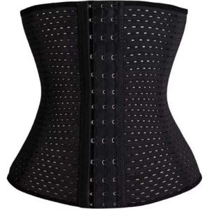 Vrouwen Taille trainer - korset maat XL - ZWART - Slanke taille - Afvallen - lichaamscorrectie Corset - waist shaper - Afslanken - Sexy figuur - Corsage - Korsetten