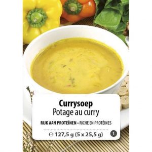 W8CONTROL Proteine Curry soep (5 x 25,5g) F1