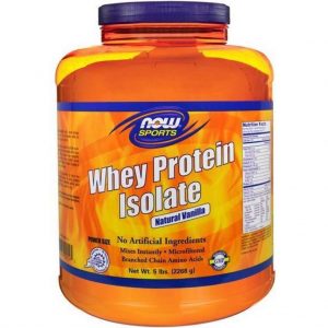 Whey Protein Isolate Natural Vanilla (2268 g) - Now Foods