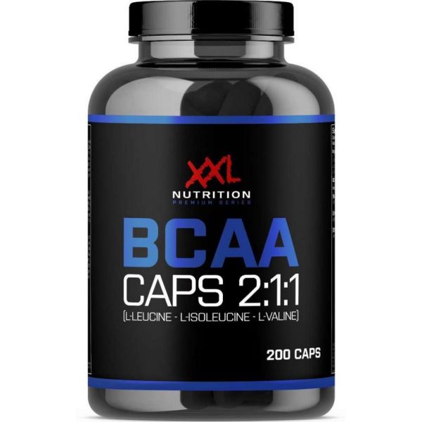 XXL Nutrition BCAA Caps - 1000mg-200 caps