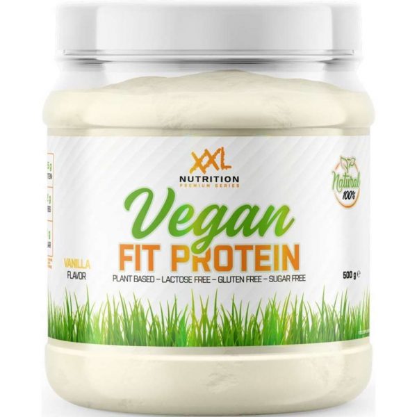 XXL Nutrition Vegan Fit Protein - Vegan Proteïne Poeder / Vegan Proteïne Shake - Vanille 500 gram