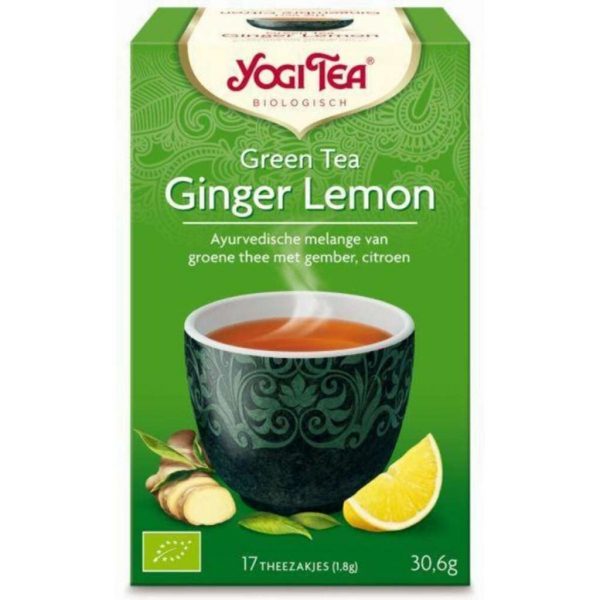 YogiTea Biologische Ginger Lemon Green Tea