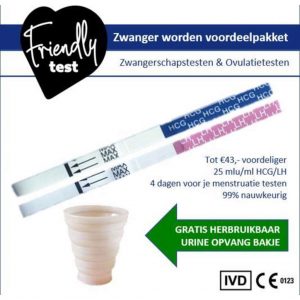 Zwanger worden voordeelpakket zwangerschapstest ovulatietest (dipstick) 2 maand voorraad